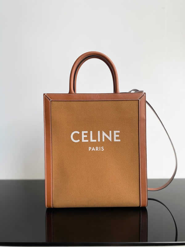 Fake Celine Cabas Triomphe Mini Yellow Shopping Bag Messenger Bag